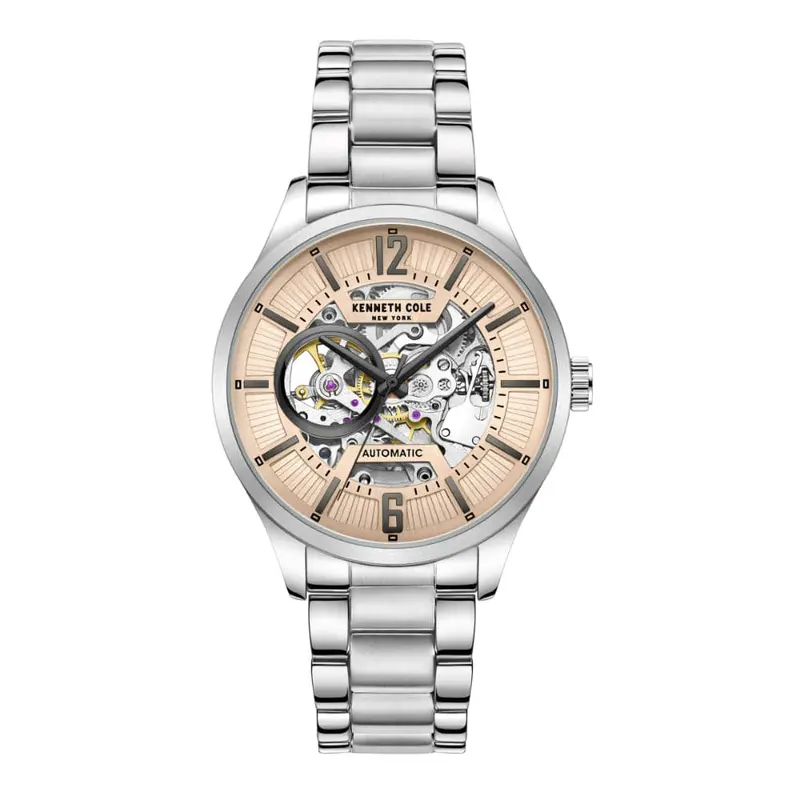 Kenneth Cole Automatic Silver Stainless Steel Unisex Watch Kcwgl2232503 1