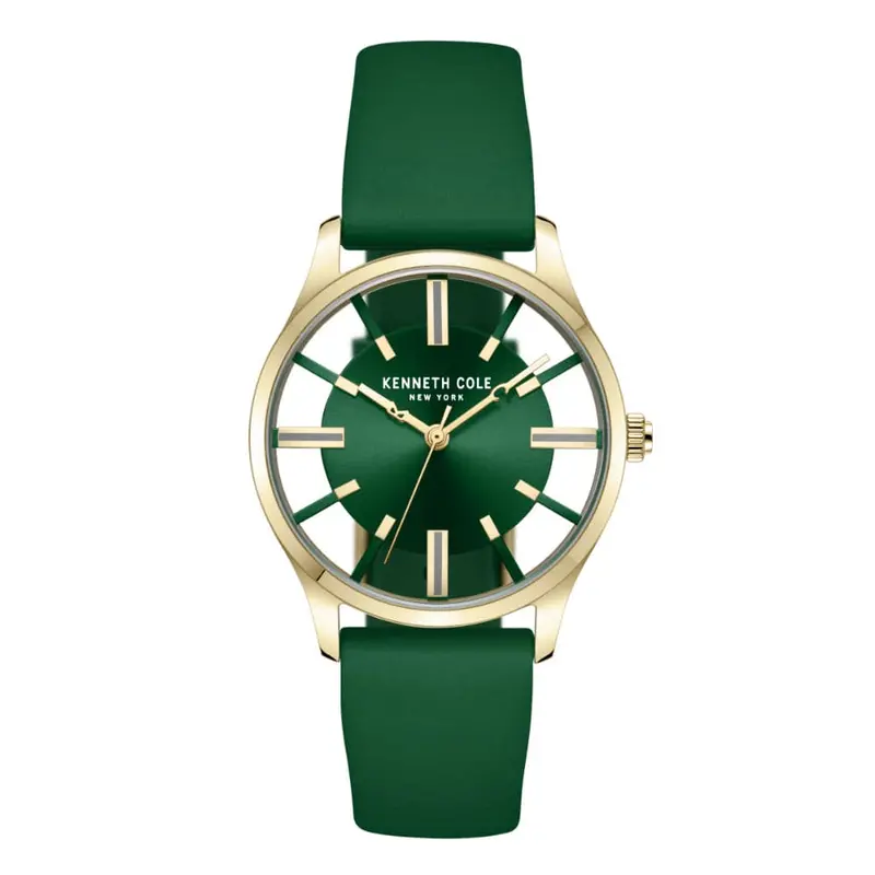 Kenneth Cole Green Dial With Gold Mesh Strap Women Watch Kcwlg2236902 2