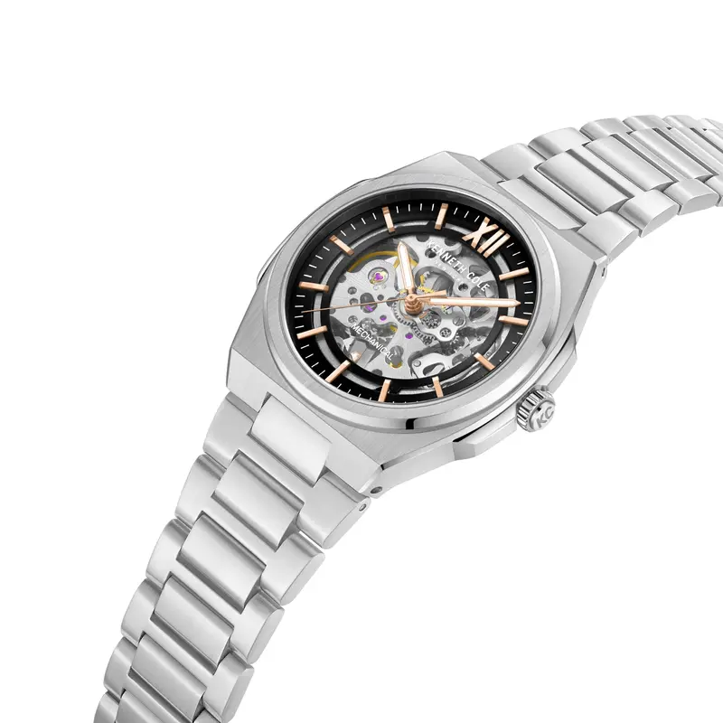 Kenneth Cole New York Automatic Silver Stainless Steel Strap Men Watch Kcwgl0014001 2