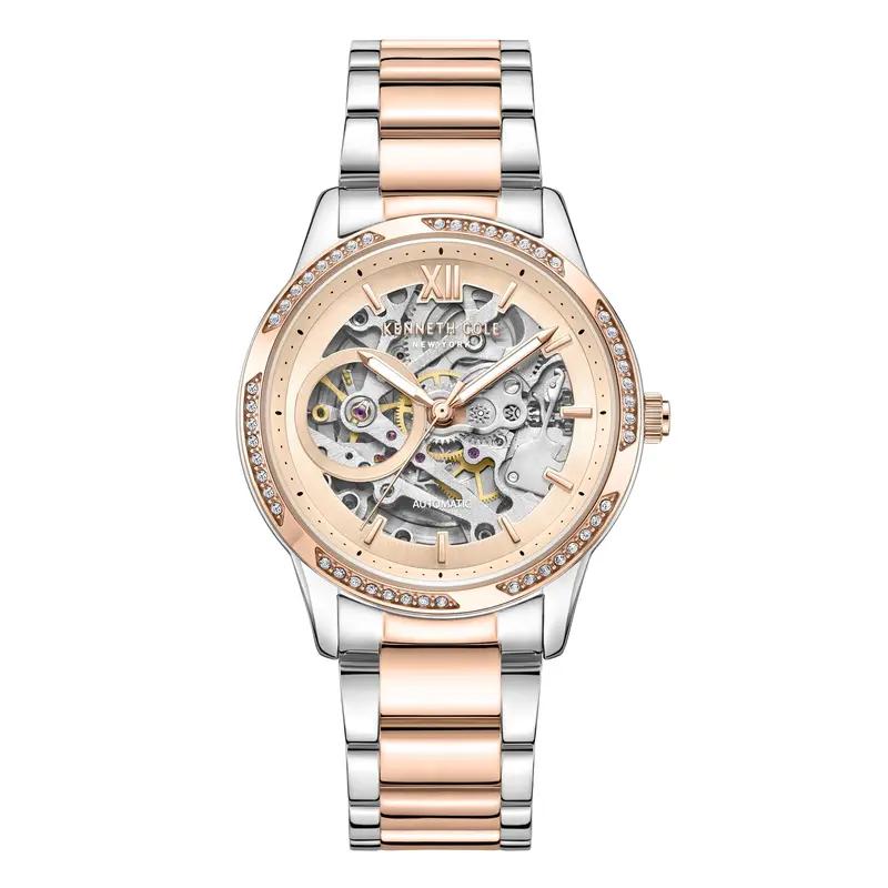 Kenneth Cole New York Automatic Two-Tone Stainless Steel Strap Women Watch Kcwll0016402 1