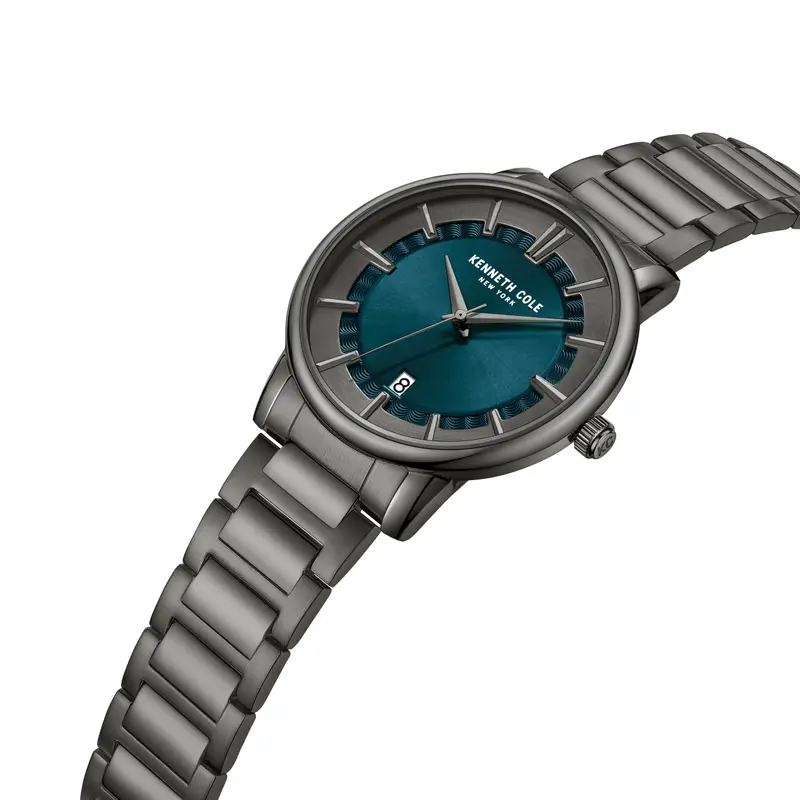 Kenneth Cole New York Blue Dial Gray Stainless Steel Strap Men Watch Kcwgh0014102 2