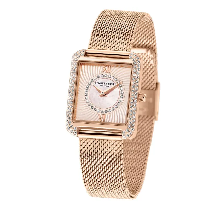Kenneth Cole Rose Gold Dial With Rose Gold Mesh Strap Women Watch Kcwlg2238002 2