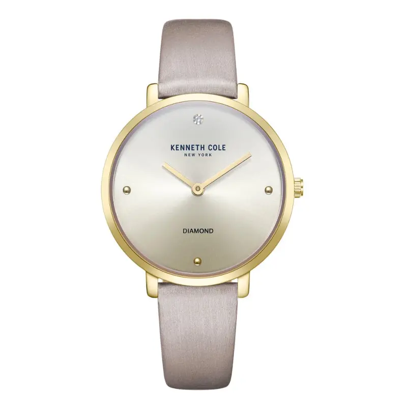 Kenneth Cole Silver Dial With Leather Women Watch Kcwla2237004 1