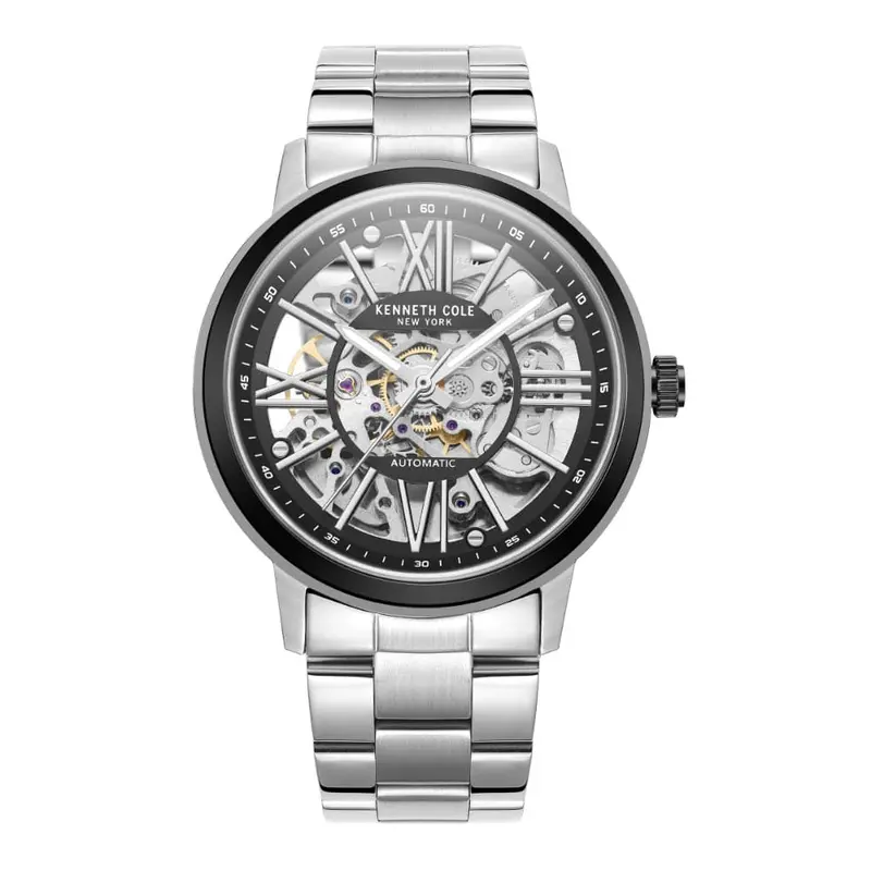 Kenneth Cole Silver Stainless Steel Men Watch Kcwgl2233204 1