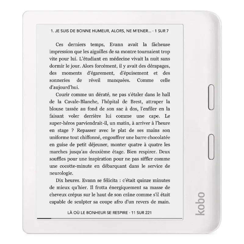 Kobo N418-Ku-Wh-K-Ep Libra 2 White E-Reader 1