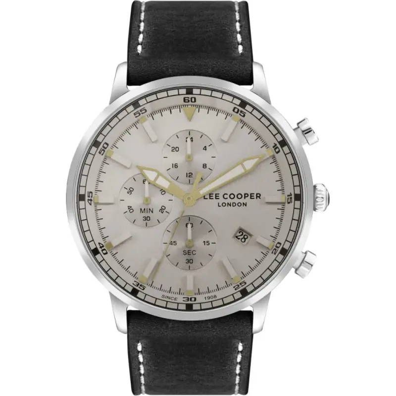 Lee Cooper Black Leather Strap Men's Watch Lc07943.361 1