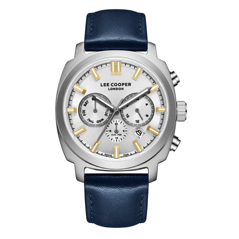Lee Cooper Blue Leather Strap Men Watch Lc08172.339 1