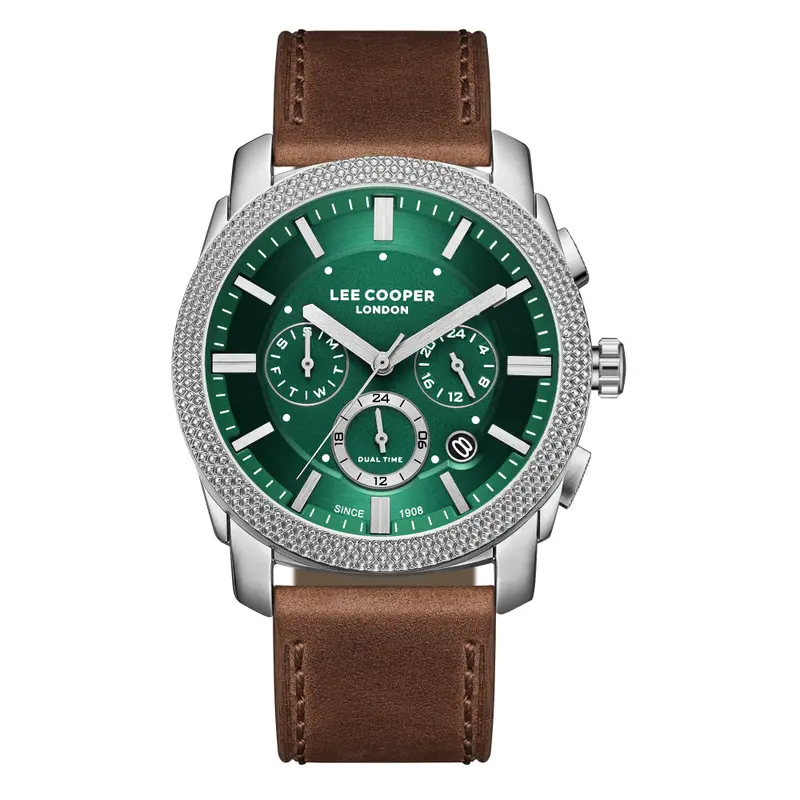 Lee Cooper Brown Leather Strap Men Watch Lc08178.374 1