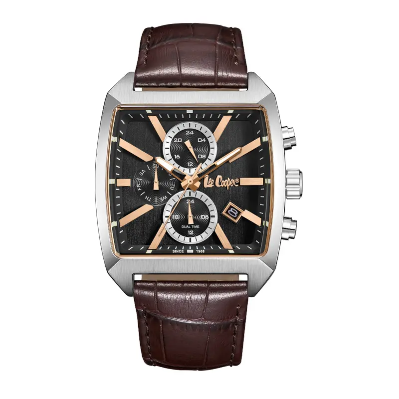 Lee Cooper Brown Leather Strap Men Watch Lc08180.362 1