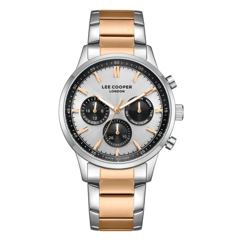 Lee Cooper Chronograph Two-Tone Stainless Steel Strap Men's Watch Lc07998.530 1