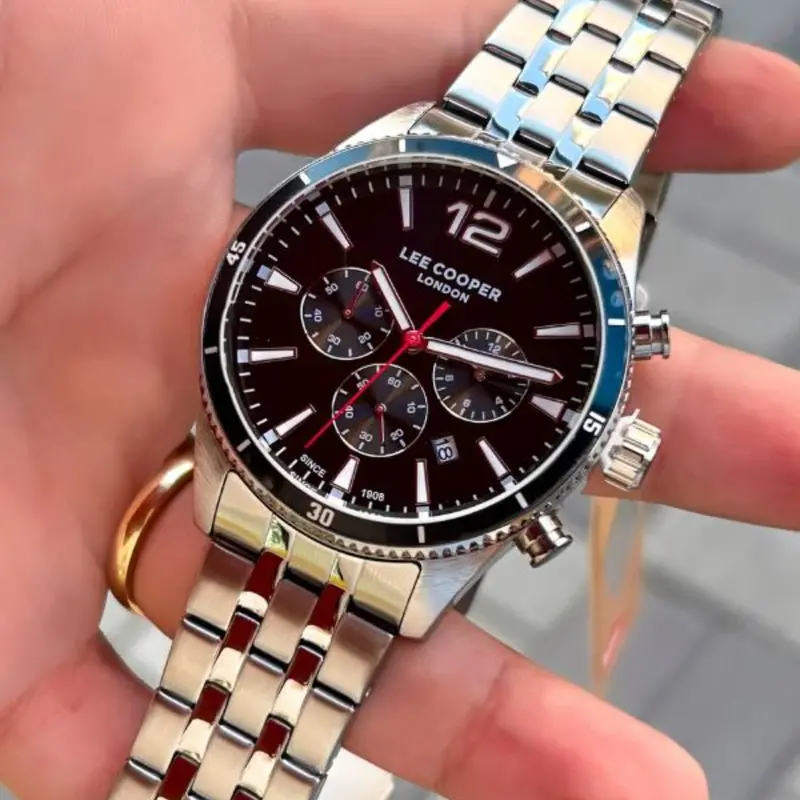 Lee Cooper Silver Stainless Steel Strap Men's Watch Lc07641.350 1