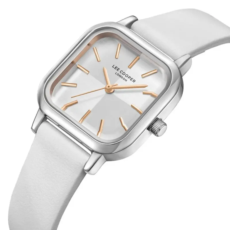 Lee Cooper White Leather Strap Women's Watch Lc08152.333 2