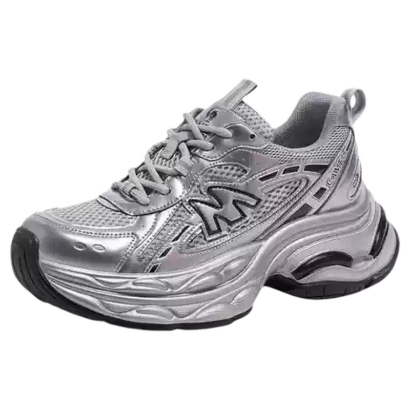 Li Keyi/Chen Yue's Camel Galaxy 3Rd Generation Dad Shoes Women's 2026 New Silver Outdoor Thick-Soled Sports Shoes 1