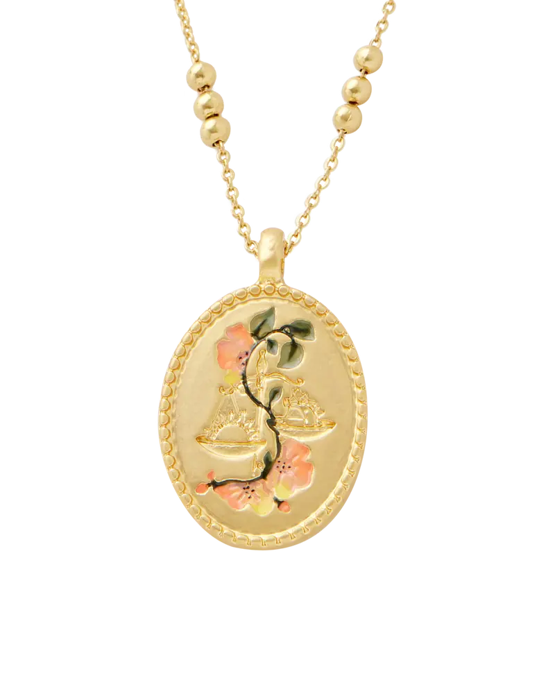 Libra Zodiac Necklace 1