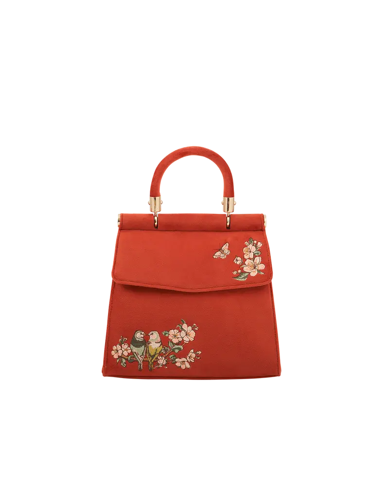 Lovebirds Mini Top Handle Tote 1
