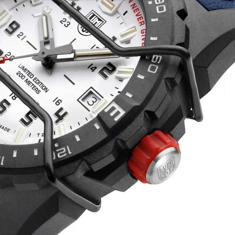 Luminox Bear Grylls Survival Mountain Limited Edition Blue Rubber Strap Men Watch Lm3737 2