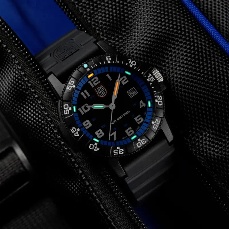 Luminox Leatherback Sea Turtle Giant Black Pu Strap Men Watch Lm0324 1