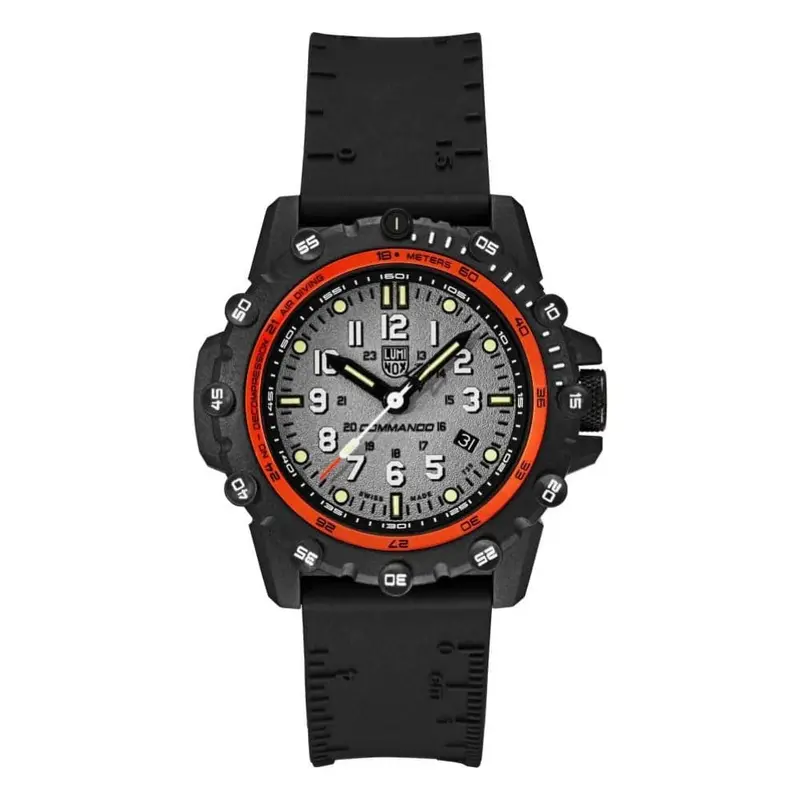 Luminox Lm3301 The Commando Frogman Date Black Rubber Men's Watch 1