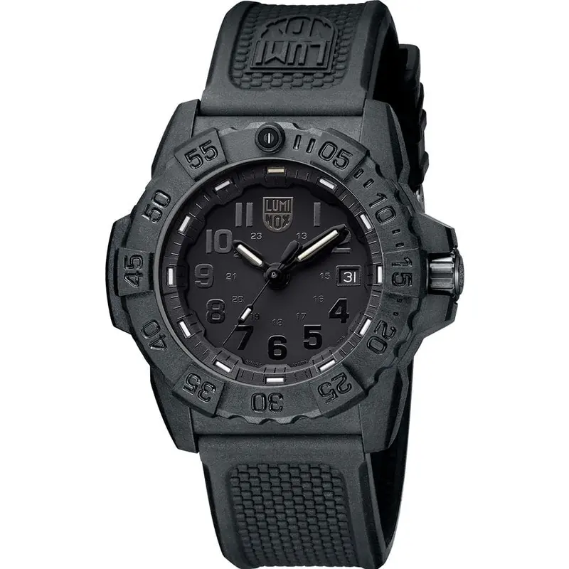 Luminox Lm3501.Bo Navy Seal Black Silicone Strap Men's Watch 1