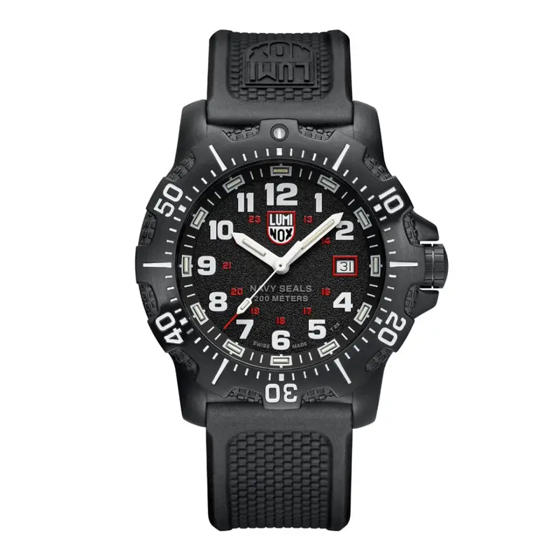 Luminox Navy Seal Black Rubber Strap Men's Watch - Unidirectional Rotating | Lm4231.Set 1