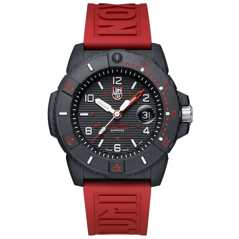 Luminox Navy Seal Series - Lm3615.Rf Red Rubber Strap Men Watch 1