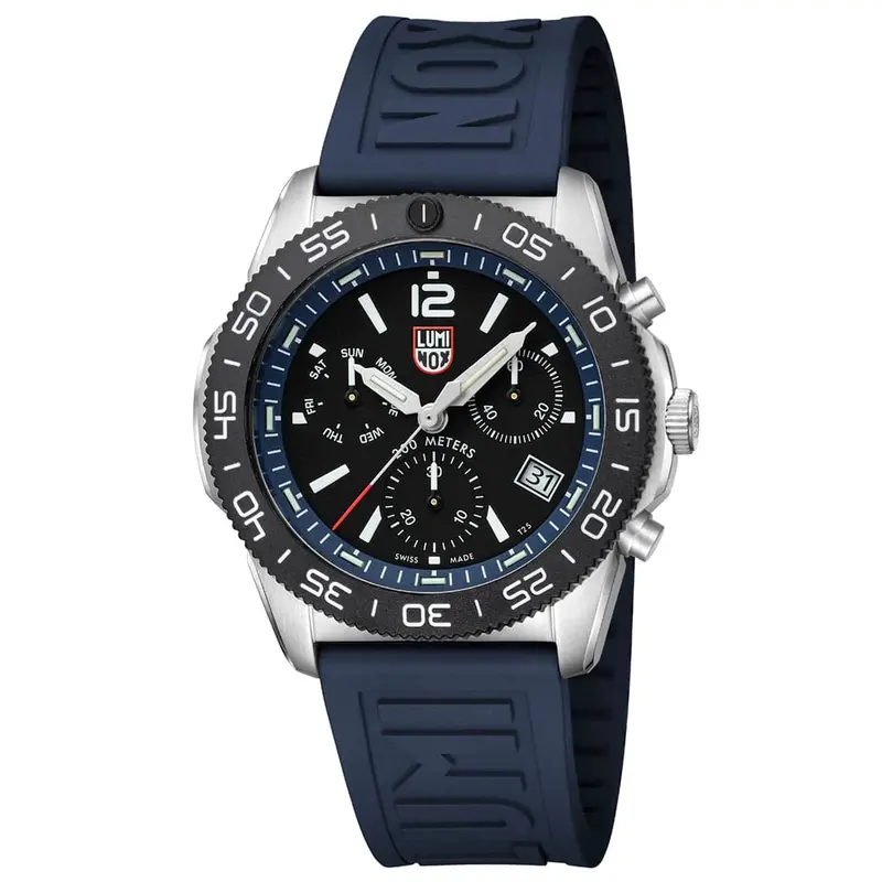 Luminox Pacific Diver Lm3143 Blue Rubber Men Watch 1