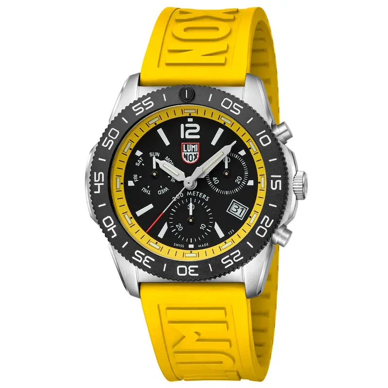 Luminox Pacific Diver Lm3145 Yellow Strap Men Watch 1