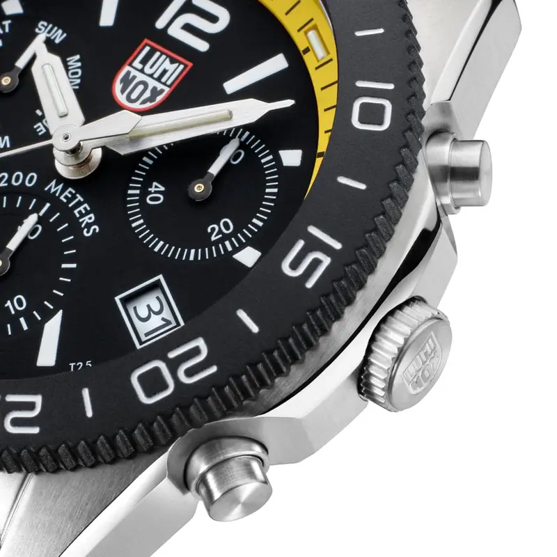 Luminox Pacific Diver Lm3145 Yellow Strap Men Watch 2