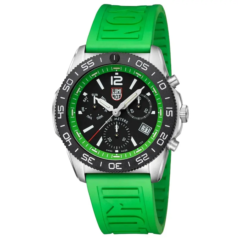 Luminox Pacific Diver Lm3157.Nf Green Strap Men Watch 1