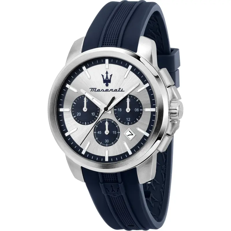 Maserat Successo Silver Dial Men's Watch - Chronograph | R8871621042 1