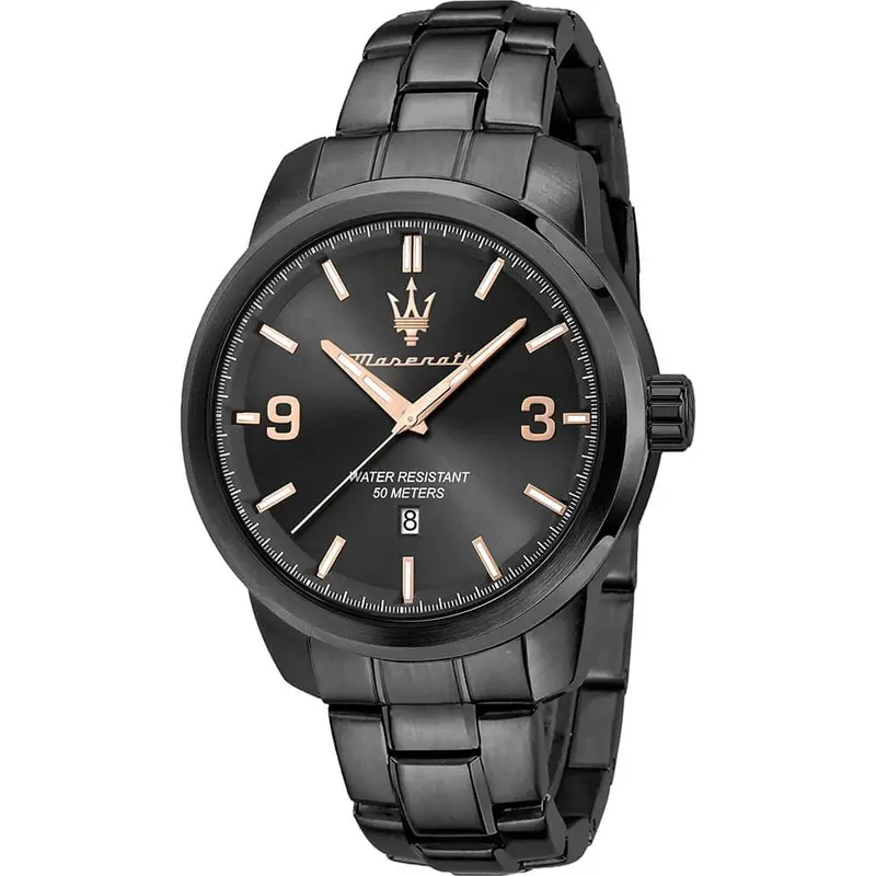 Maserati Black Stainless Steel Men Watch R8853121008 1