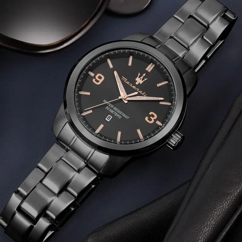 Maserati Black Stainless Steel Men Watch R8853121008 2