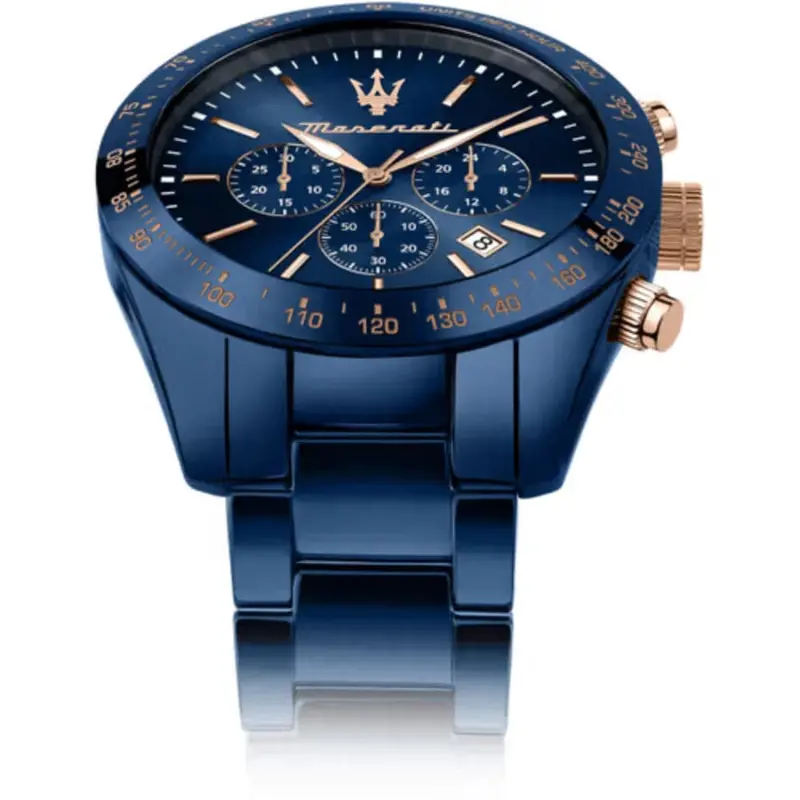 Maserati Blue Chronograph Stainless Steel Men Watch R8873650003 2