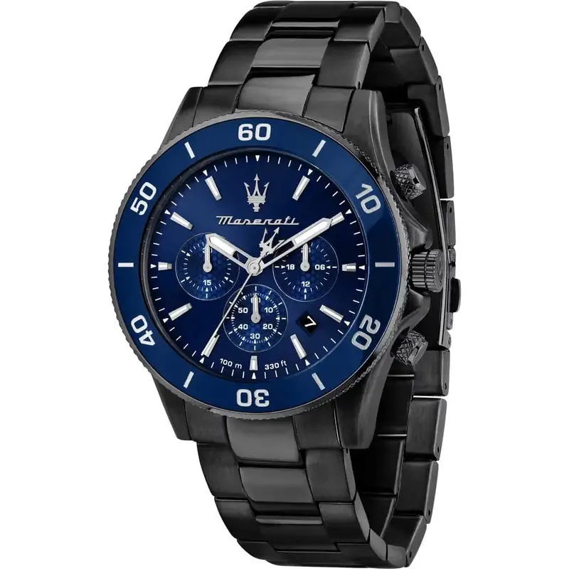 Maserati Competizione Black Stainless Steel Strap Men Watch R8873600005 1