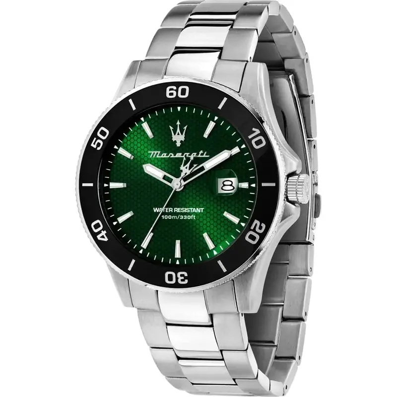 Maserati Competizione Green Dial Men's Watch - Date Display | R8853100038 1