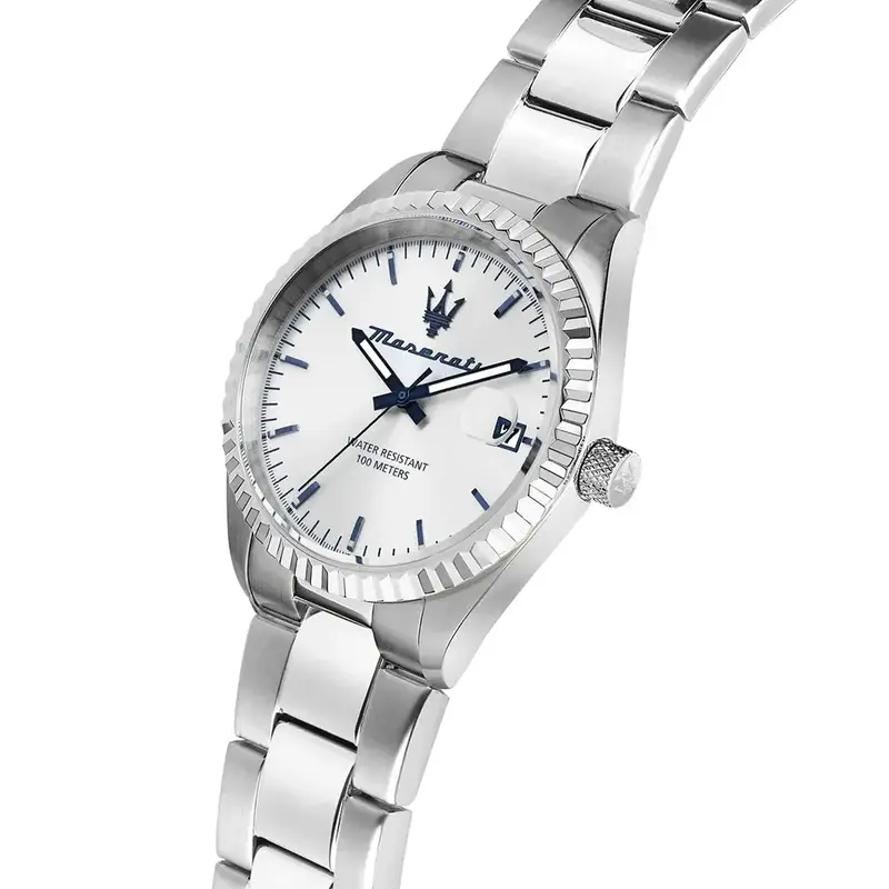 Maserati Competizione Precision Silver Men’S Watch - Date Display | R8853100045 2