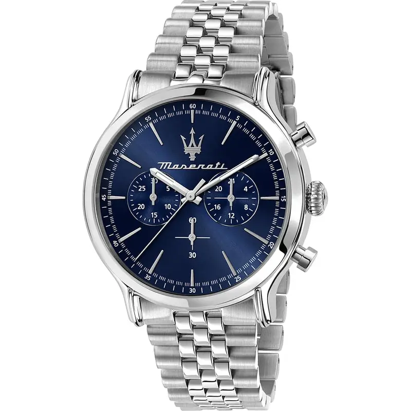 Maserati Epoca Blue Dial Silver Stainless Steel Strap Men Watch R8873618024 1