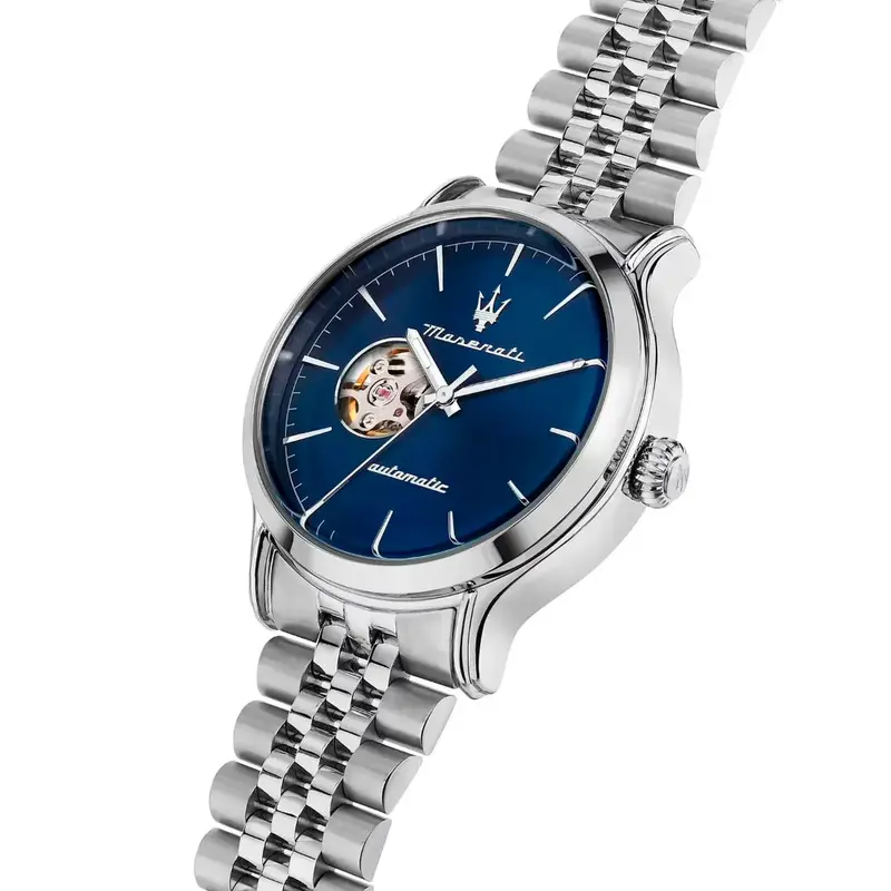 Maserati Epoca Blue Dial Stainless Steel Strap Men Watch R8823118018 2