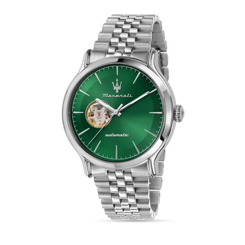 Maserati Epoca Green Dial Men's Watch - Open Heart | R8823118019 1