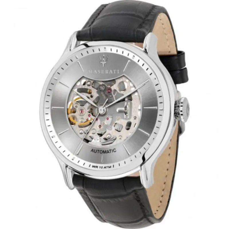 Maserati Epoca R8821118007 Black Leather Men's Watch 2