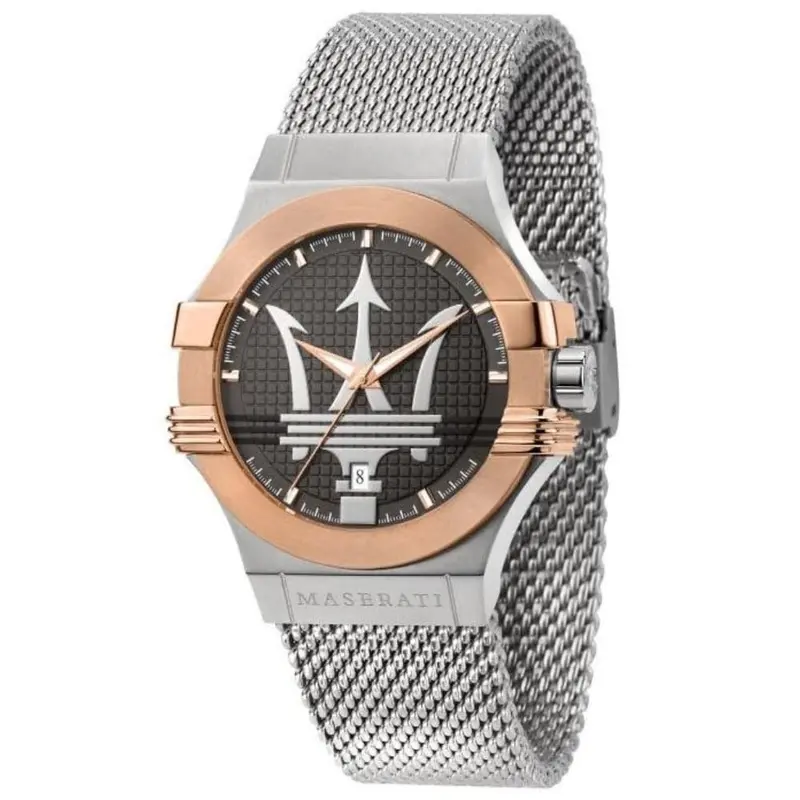 Maserati Potenza R8853108007 Stainless Steel Mesh Strap Men Watch 1