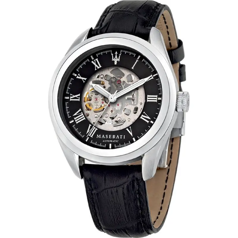 Maserati R8821112004 Black Leather Men's Watch 1