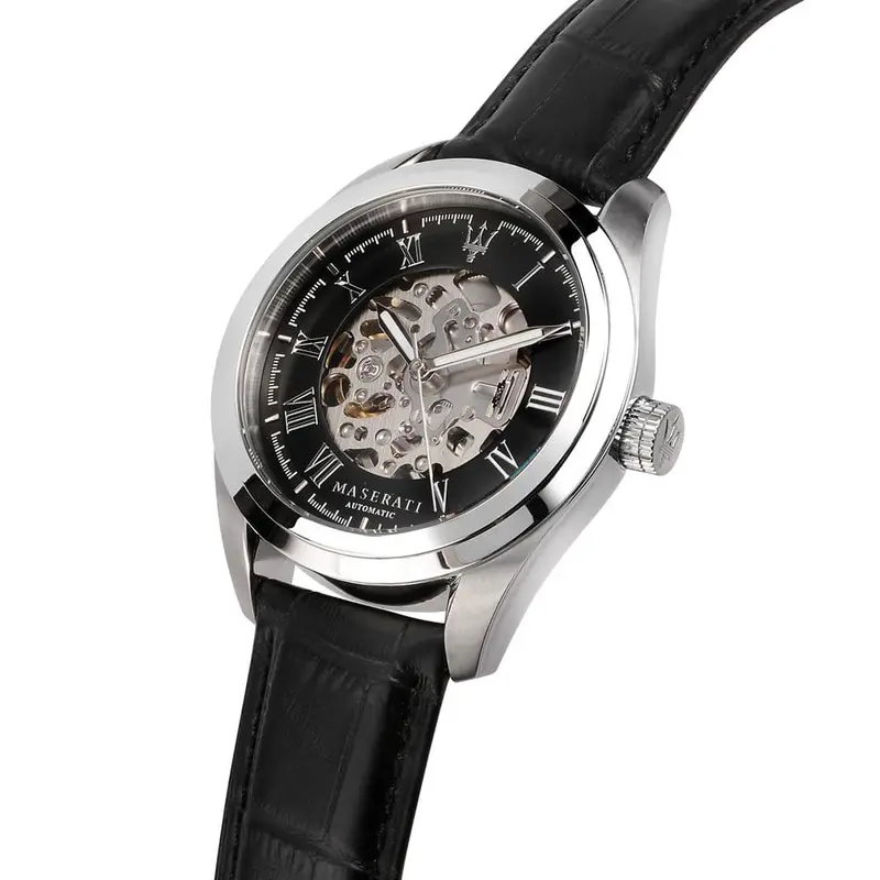 Maserati R8821112004 Black Leather Men's Watch 2