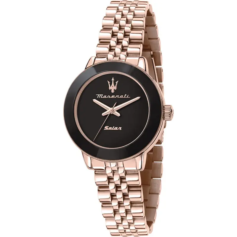 Maserati R8853145513 Black Dial Rose Gold Stainless Steel Women Watch 1