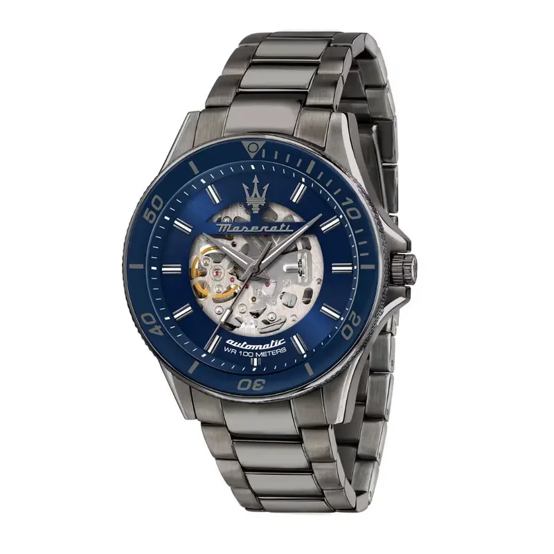 Maserati Sfida Blue Dial Men's Watch - Skeleton Dial | R8823140015 1