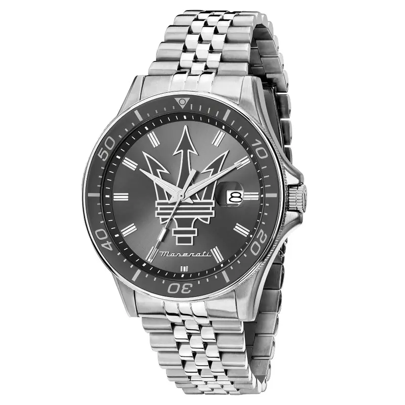 Maserati Sfida Grey Dial Men's Watch - Date Display | R8853140010 1