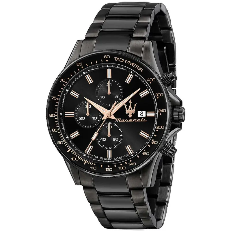 Maserati Sfida R8873640011 Black Stainless Steel Men's Watch 1