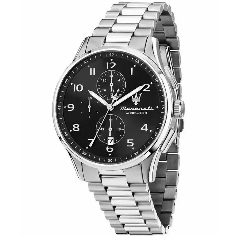 Maserati Sorpasso Black Dial Stainless Steel Men's Watch - Multifunction | R8873624007 1