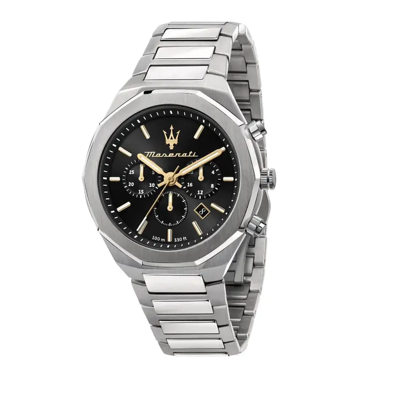Maserati Stile Black Dial Men's Watch - Chronograph | R8873642010 1