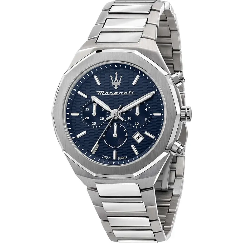 Maserati Stile Chrono Navy Blue Dial Men's Watch - Chronograph | R8873642006 1